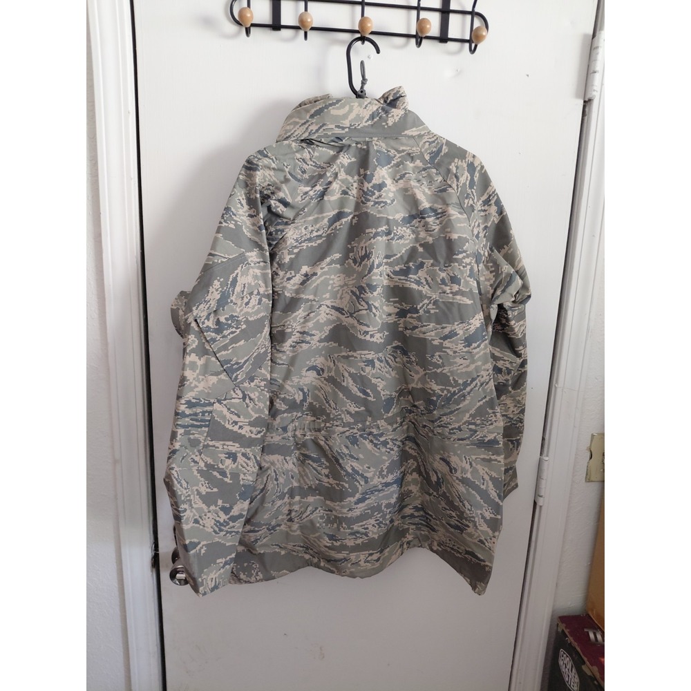 Propper APECS Parka Men's Medium Short Green Air Force ABU Camo Jacket Large - Picture 3 of 3